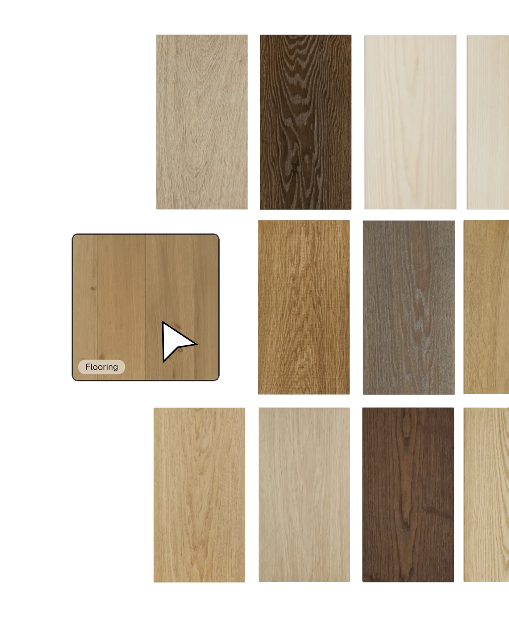 Fast prototyping with digital material samples for efficient interior design