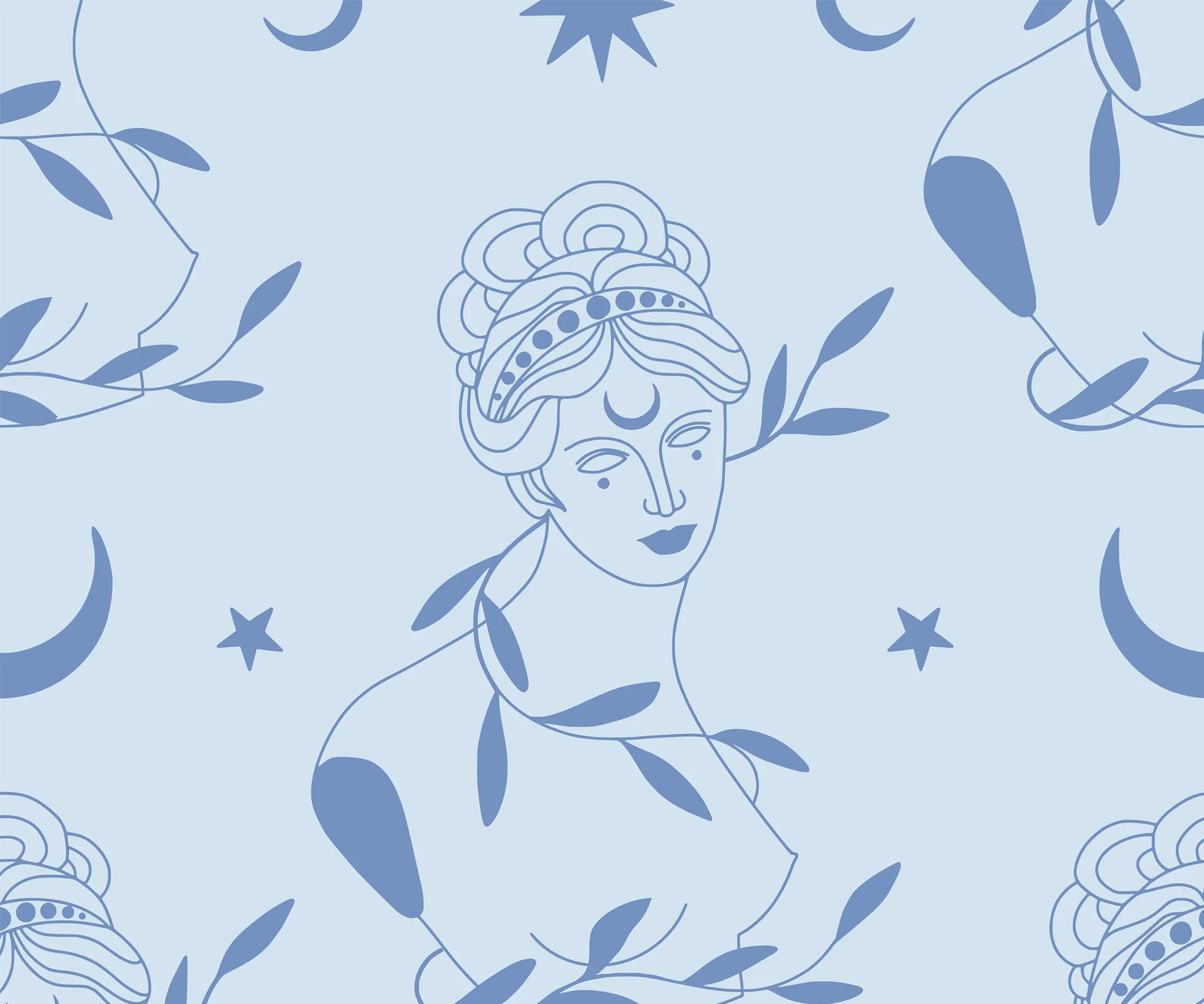 Athena, a Vinyl Wallpaper by Bobbi Beck