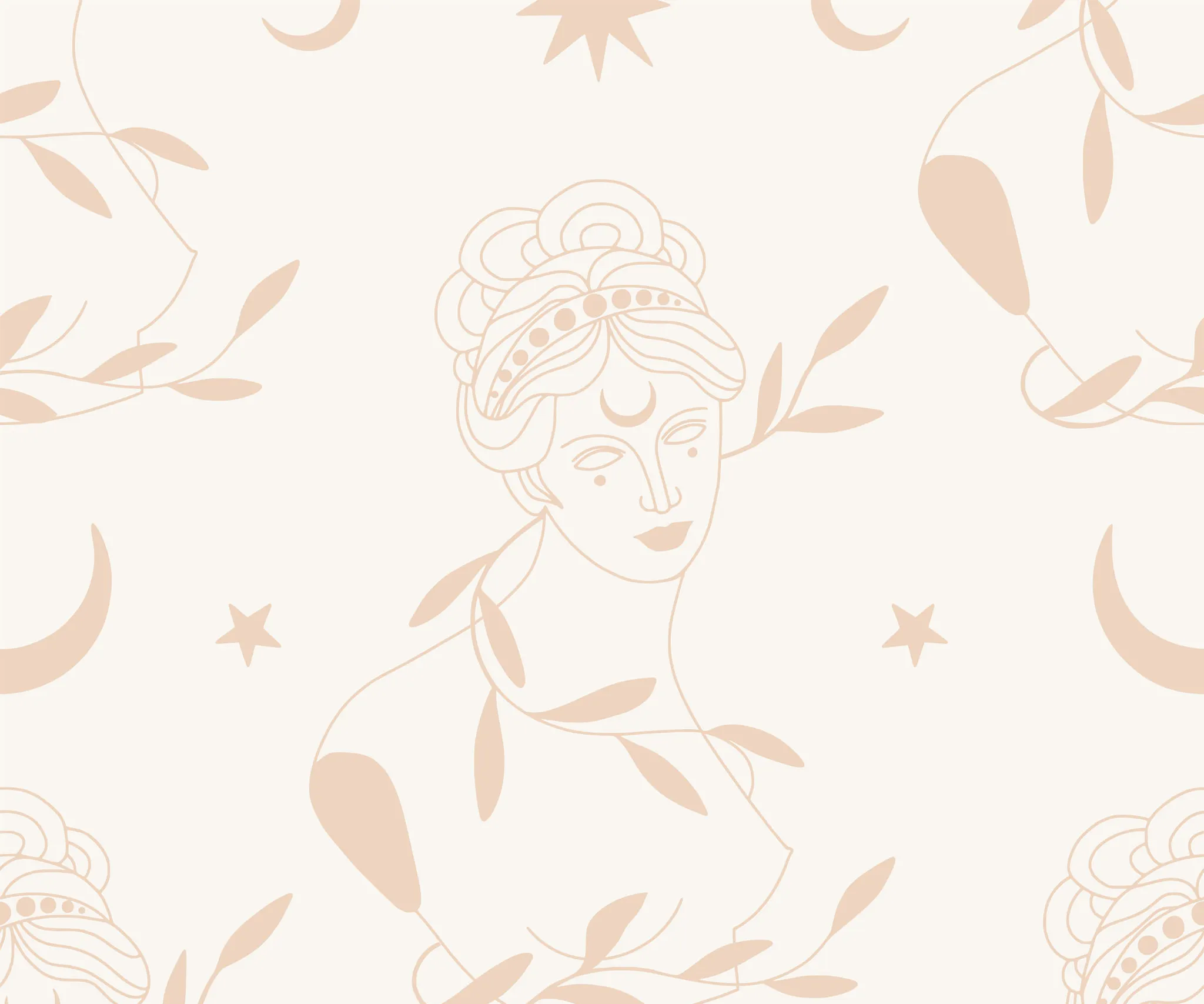 Athena, a Vinyl Wallpaper by Bobbi Beck
